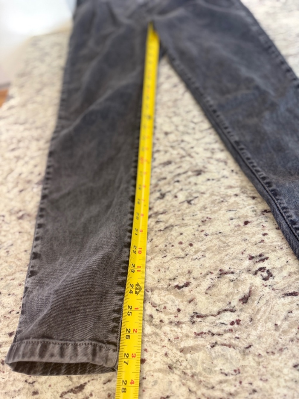 Sezane Austin Paperbag Waist Jeans Gray High Rise Pleated - Size 32 EU/US 0 - Picture 9 of 10